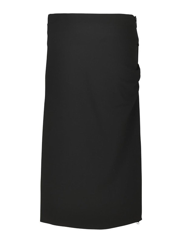 スカート LANVIN Women Skirts RWST00055904P24 10 BLACK Lanvin Pleated Long Skirt RWST00055904P24-10 BLACK | IlDuomo