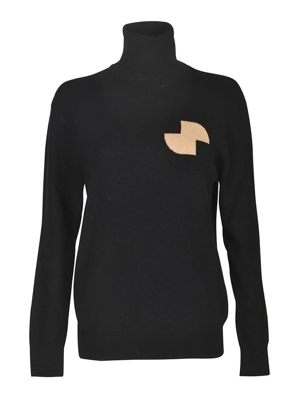 PATOU: crew necks - Sweater Black