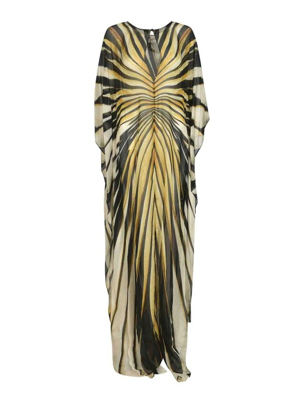 ROBERTO CAVALLI: knee length dresses - Dress Yellow