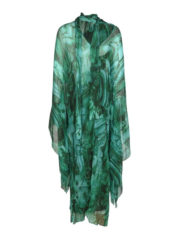 ROBERTO CAVALLI: knee length dresses online - Dress Green