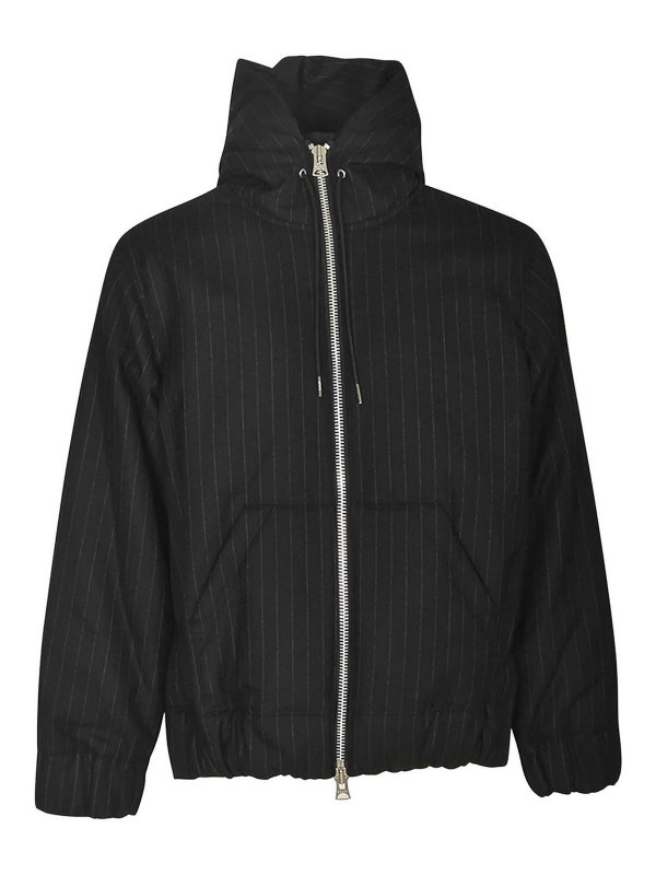 Sacai: short coats - CoatBlack