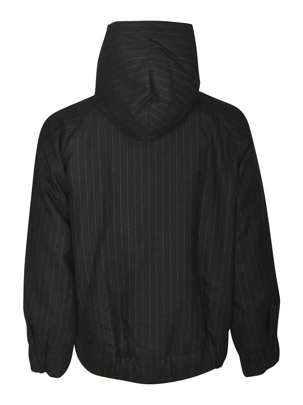 Sacai: short coats online - CoatBlack