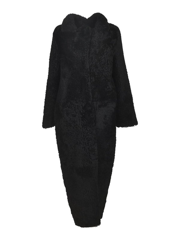 SIMONETTA RAVIZZA: short coats - CoatBlack