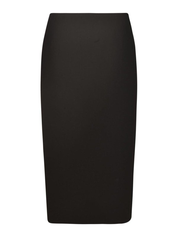 ALESSANDRA RICH: ニーレングススカート＆ミディ丈 - 膝丈/ミディスカート - 黒