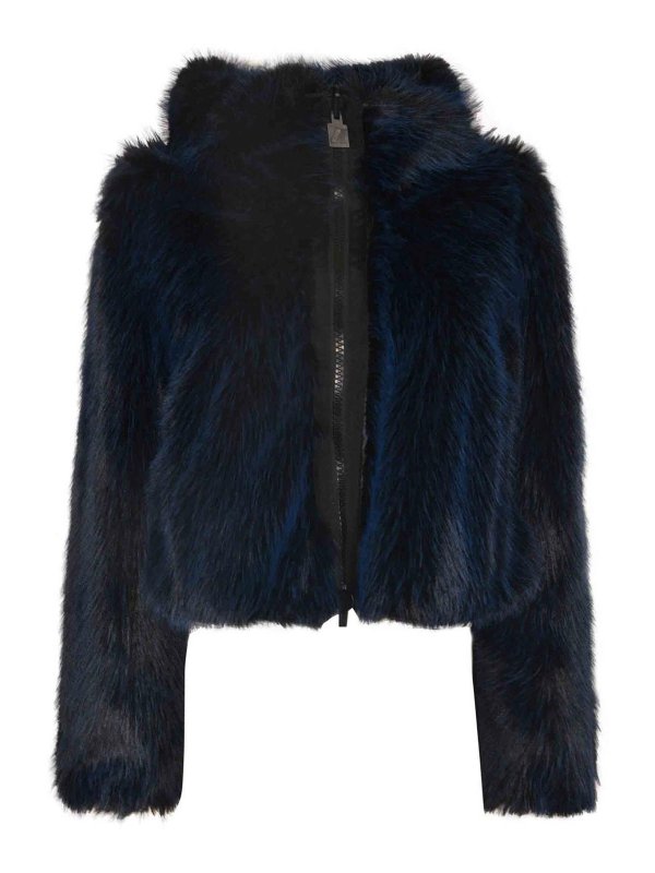 K-WAY: short coats - CoatBlack