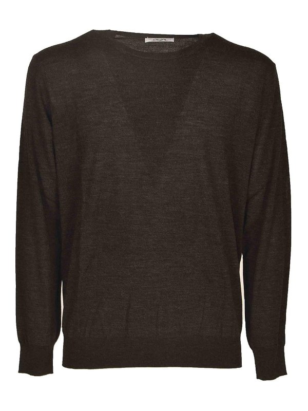 Kangra Cashmere: crew necks - Sweater Ebony