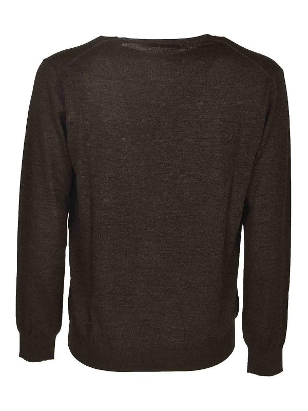 Kangra Cashmere: crew necks online - Sweater Ebony