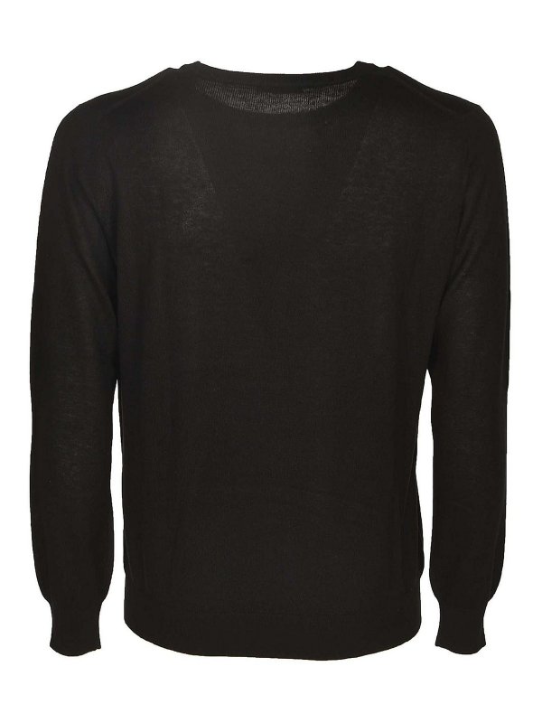 Kangra Cashmere: crew necks online - Sweater Black