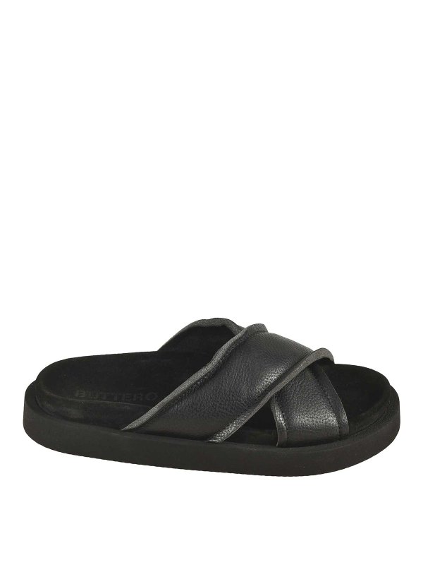 BUTTERO: サンダル - サンダル - 黒