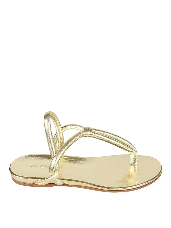 FABRIZIO DEL CARLO: Sandalias - Sandalias - Gris