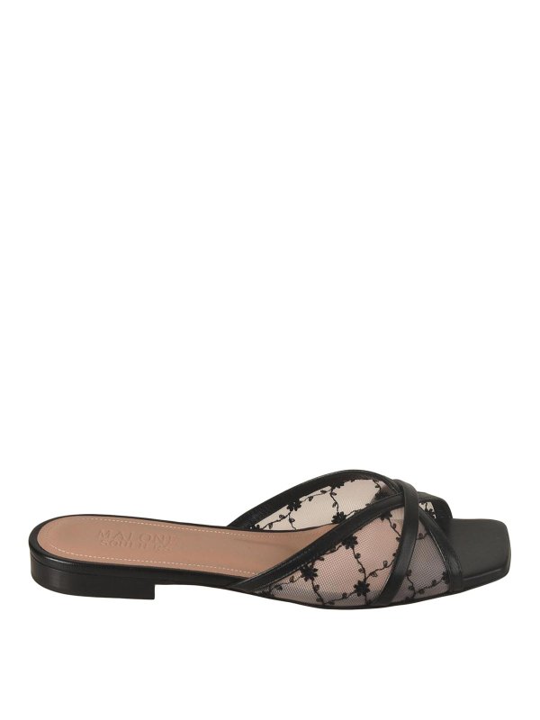 Malone Souliers: sandals - Sandals Black