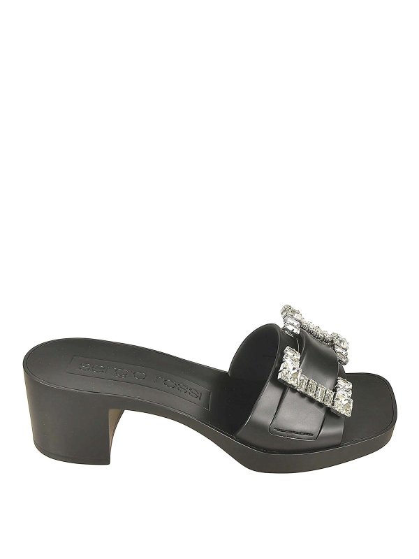 SERGIO ROSSI: sandals - Sandals Black