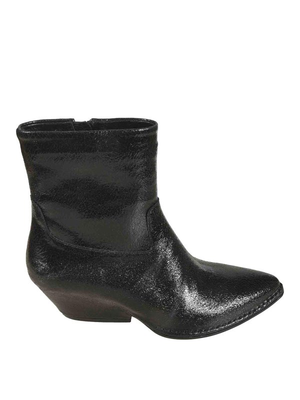 FABRIZIO DEL CARLO: Botines - Botas - Negro