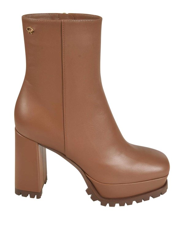 Gianvito Rossi: Botines - Botas - Marrón