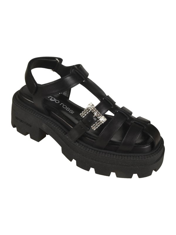 SERGIO ROSSI: Sandalen online - Sandalen - Schwarz