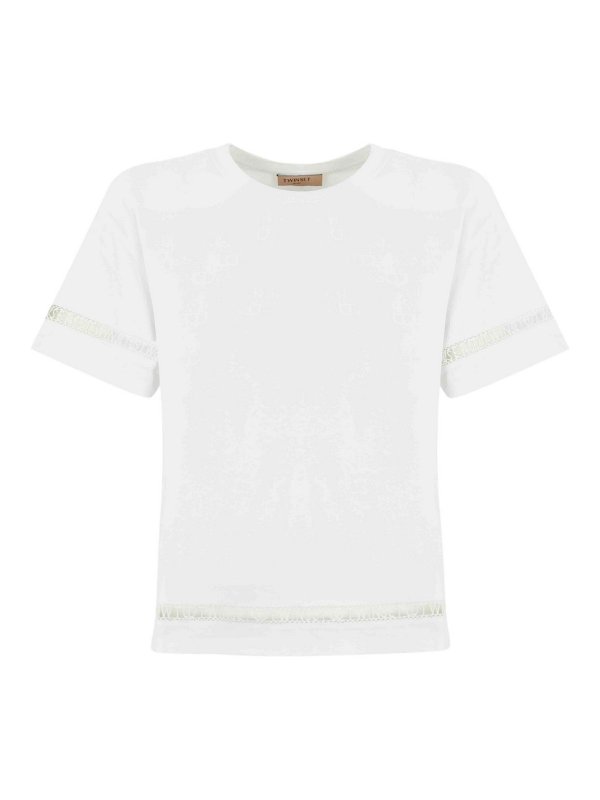 TWINSET: T-shirts - T-Shirt - Blanc