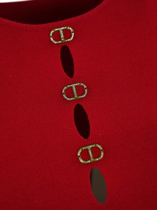 The Best Shops TWINSET: Tops y camisetas sin mangas - Top - Rojo