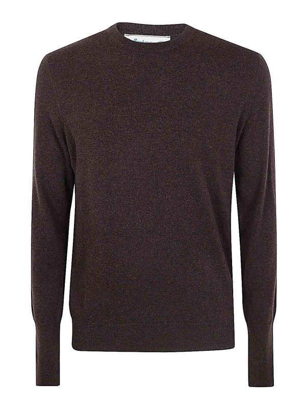 BALLANTYNE: クルーネック - クルーネック - ブラウン