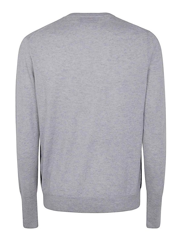 BALLANTYNE: Strickpullover mit V-Ausschnitt online - V-Pullover - Grau