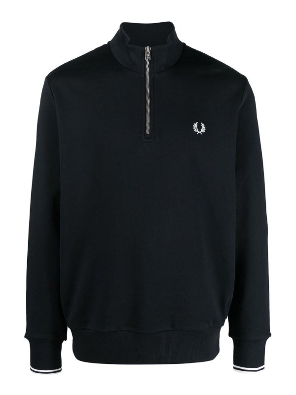 FRED PERRY: Sudaderas y suéteres - Sudadera - Azul