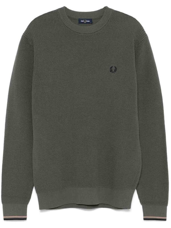 Suéter Cuello Redondo - Verde shop online: FRED PERRY