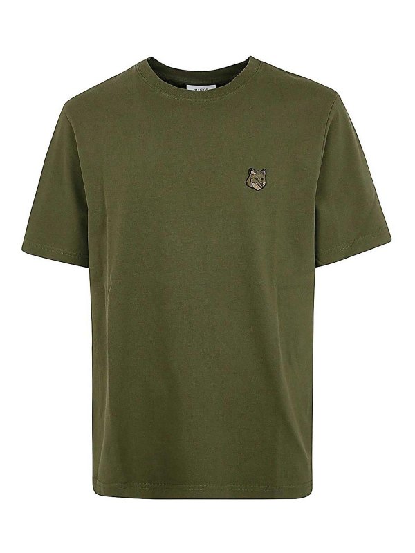 MAISON KITSUNÉ: T-shirts - T-Shirt - Grün