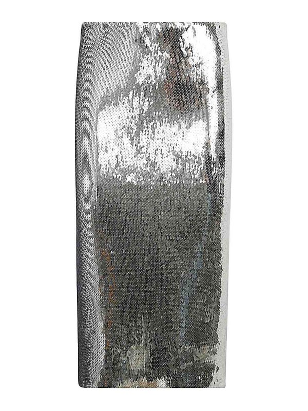 N°21: Knielange und Midi Röcke - Midirock - Metallic