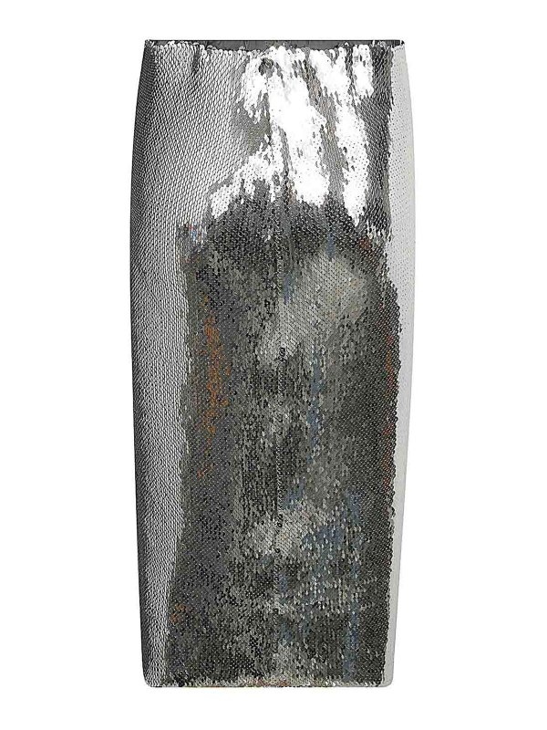 N°21: Knielange und Midi Röcke online - Midirock - Metallic