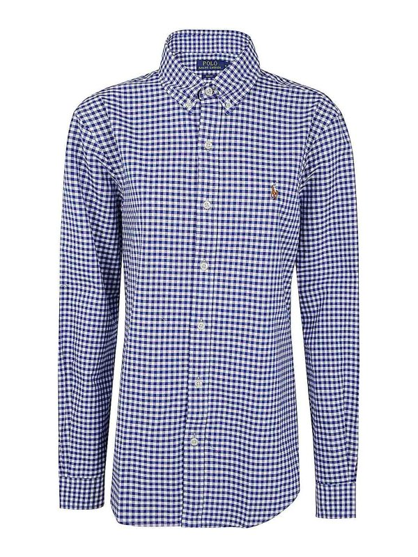 POLO RALPH LAUREN: シャツ - シャツ - ブルー