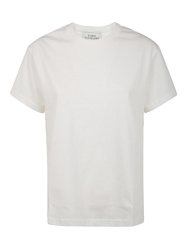 STUDIO NICHOLSON: Tシャツ - Tシャツ - 白
