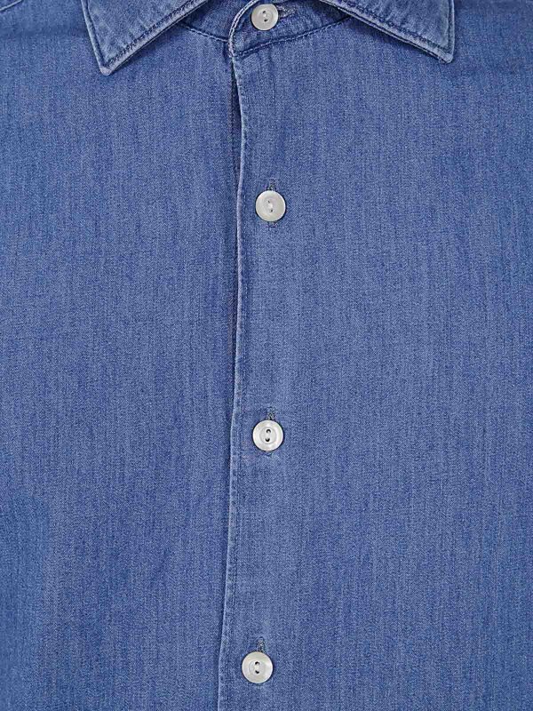 The Best Shops TINTORIA MATTEI: shirts - Denim Shirt