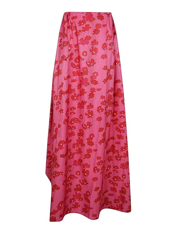 BERNADETTE: Faldas media pierna y semilargas - Falda Semilarga - Rojo