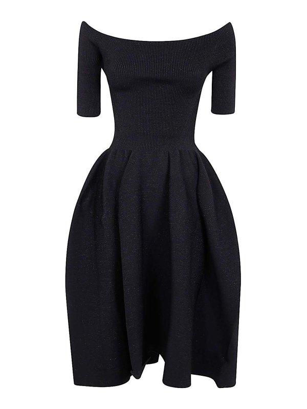 CFCL: Knielange Kleider - Knielanges Kleid - Schwarz