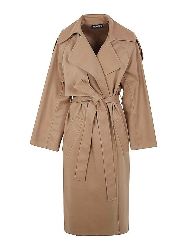 DRHOPE: トレンチコート - トレンチコート - ヌードカラー