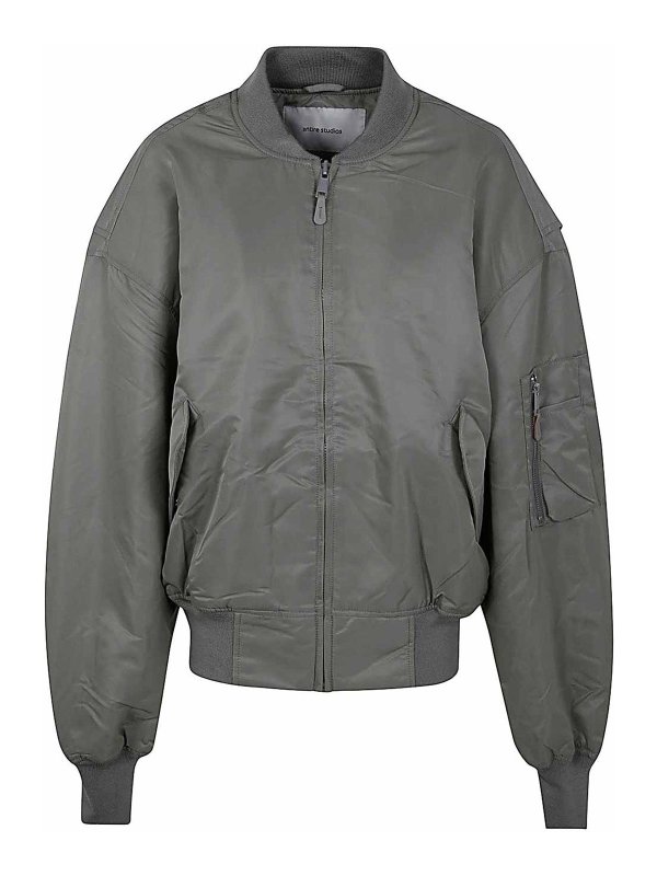 ENTIRE STUDIOS: ボンバージャケット - ボンバージャケット - グレー