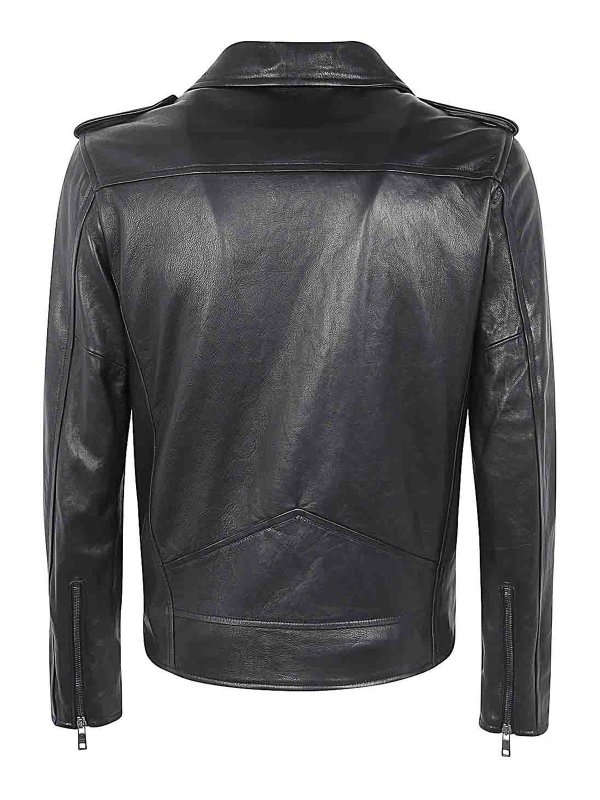 GIORGIO BRATO: leather jacket online - Eco Sheepskin Biker Jacket
