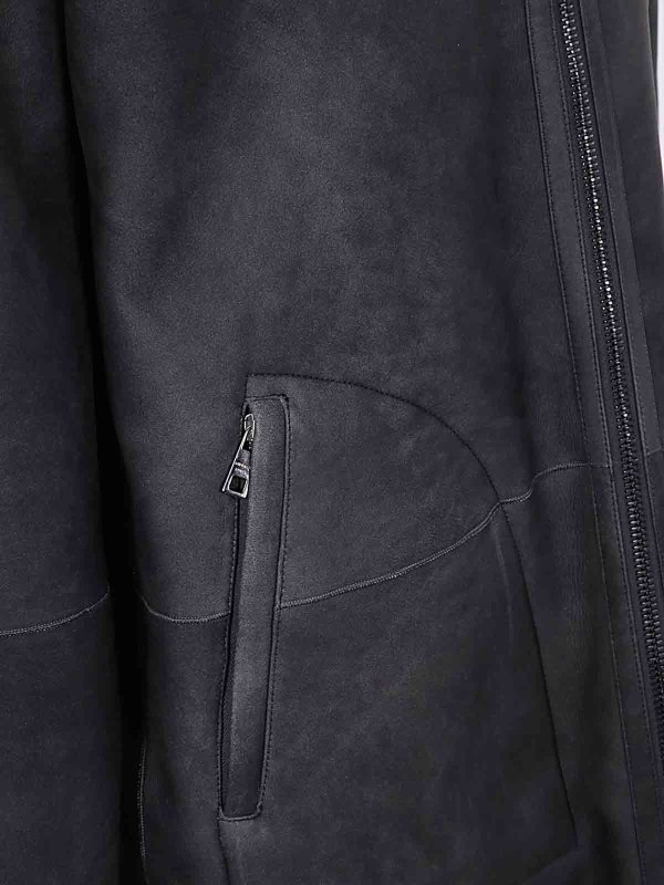 The Best Shops GIORGIO BRATO: Fourrure - Manteau En Fourrure - Gris