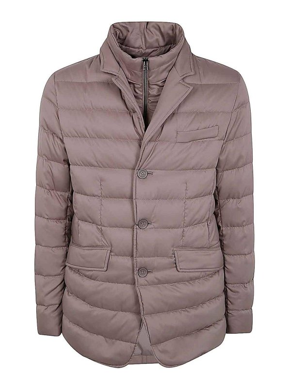 HERNO: ダウン・ハイテクジャケット - ダウンジャケット - グレー