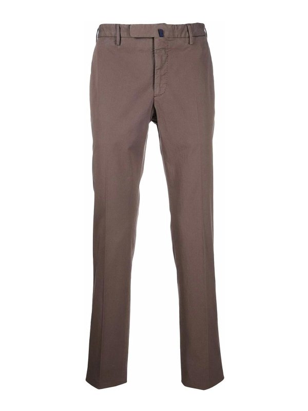 INCOTEX: カジュアルトラウザー - カジュアルパンツ - ブラウン