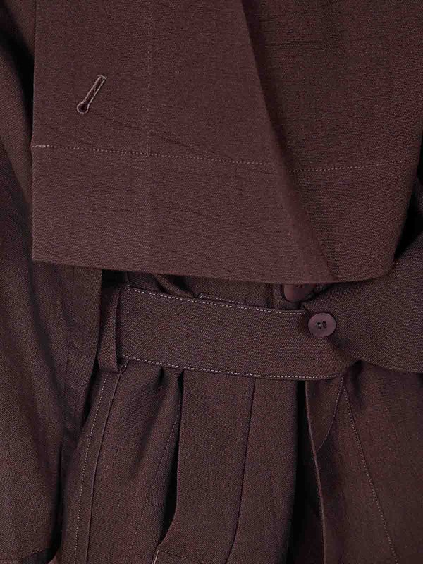 The Best Shops PLEATS PLEASE ISSEY MIYAKE: short coats - Enclothe Washi & Wool Coat