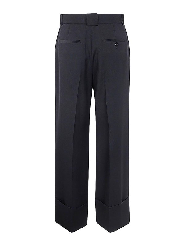LANVIN: casual trousers online - Wide Leg Pants