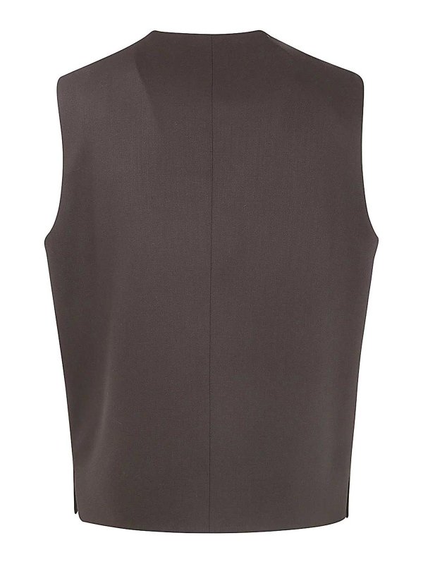 LARDINI: ベスト＆チョッキ online - ウェストコート/ジレ - ブラウン