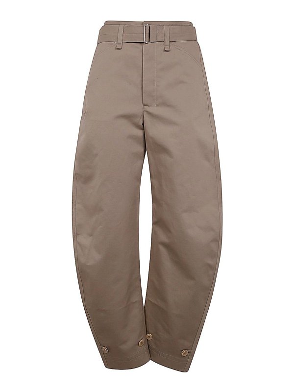 LEMAIRE: カジュアルトラウザー - カジュアルパンツ - ヌードカラー