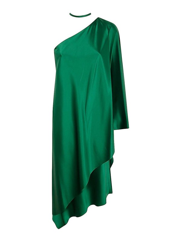 Max Mara: Knielange Kleider - Knielanges Kleid - Grün