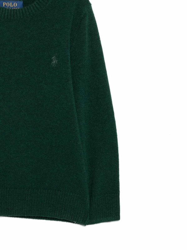 The Best Shops POLO RALPH LAUREN: Strickpullover mit Rundhalsausschnitt - Rundhalspullover - Grün