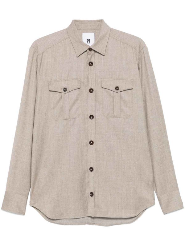 Man Safari Shirt Regular Fit shop online: PT TORINO