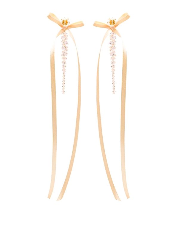 SIMONE ROCHA: Earrings - Bow Ribbon Drip Earrings
