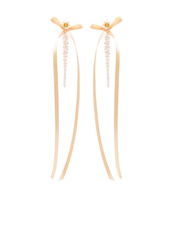 SIMONE ROCHA: Earrings online - Bow Ribbon Drip Earrings