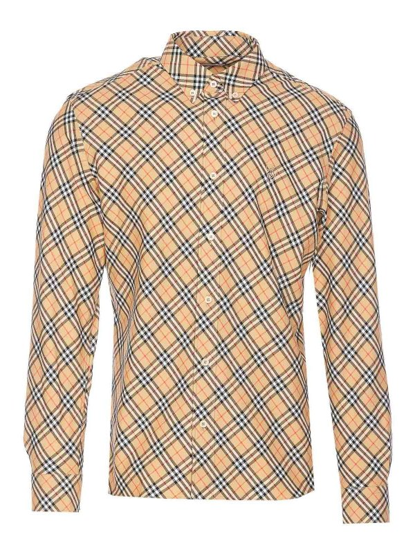 BURBERRY: shirts - Check Shirt