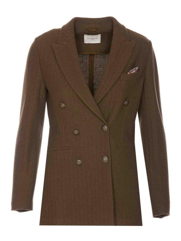 CIRCOLO 1901: casual jackets - Double Breasted Button Jacket